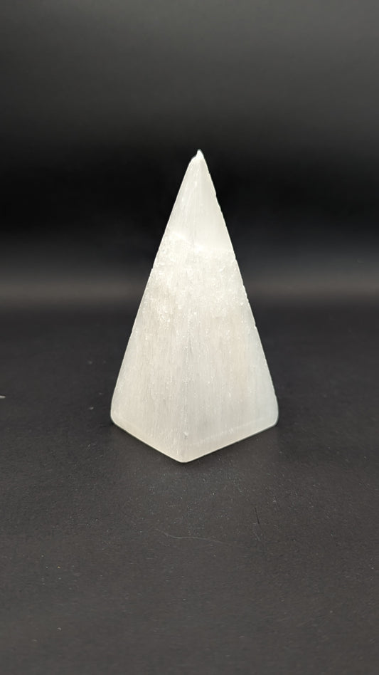 New! Selenite Pyramid