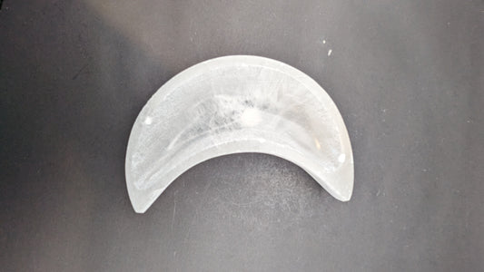 Selenite Moon Bowl