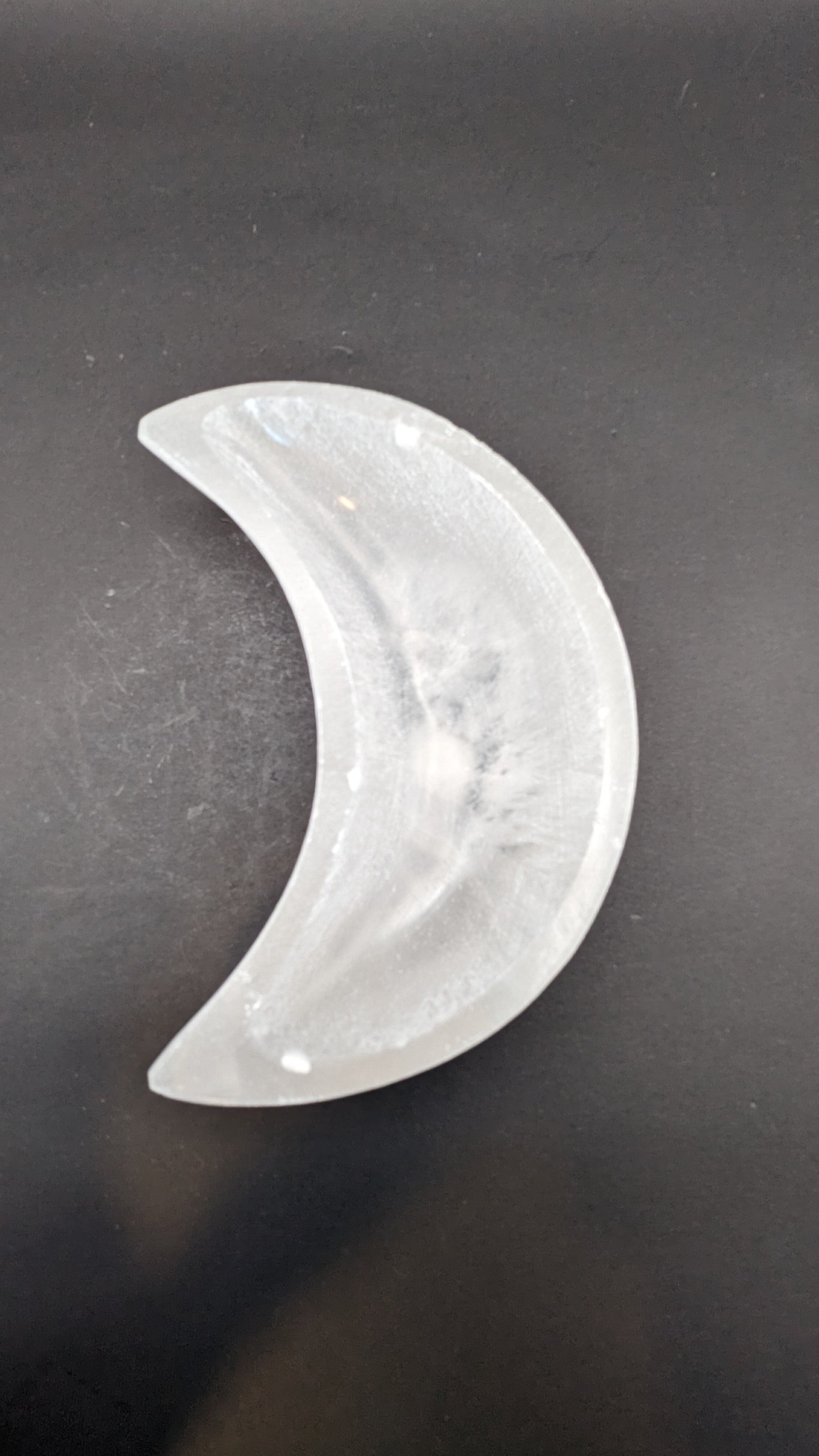 Selenite Moon Bowl