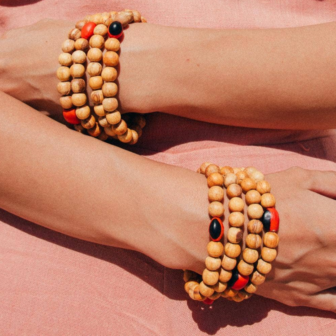 New! Palo Santo and Huayruro Bracelet
